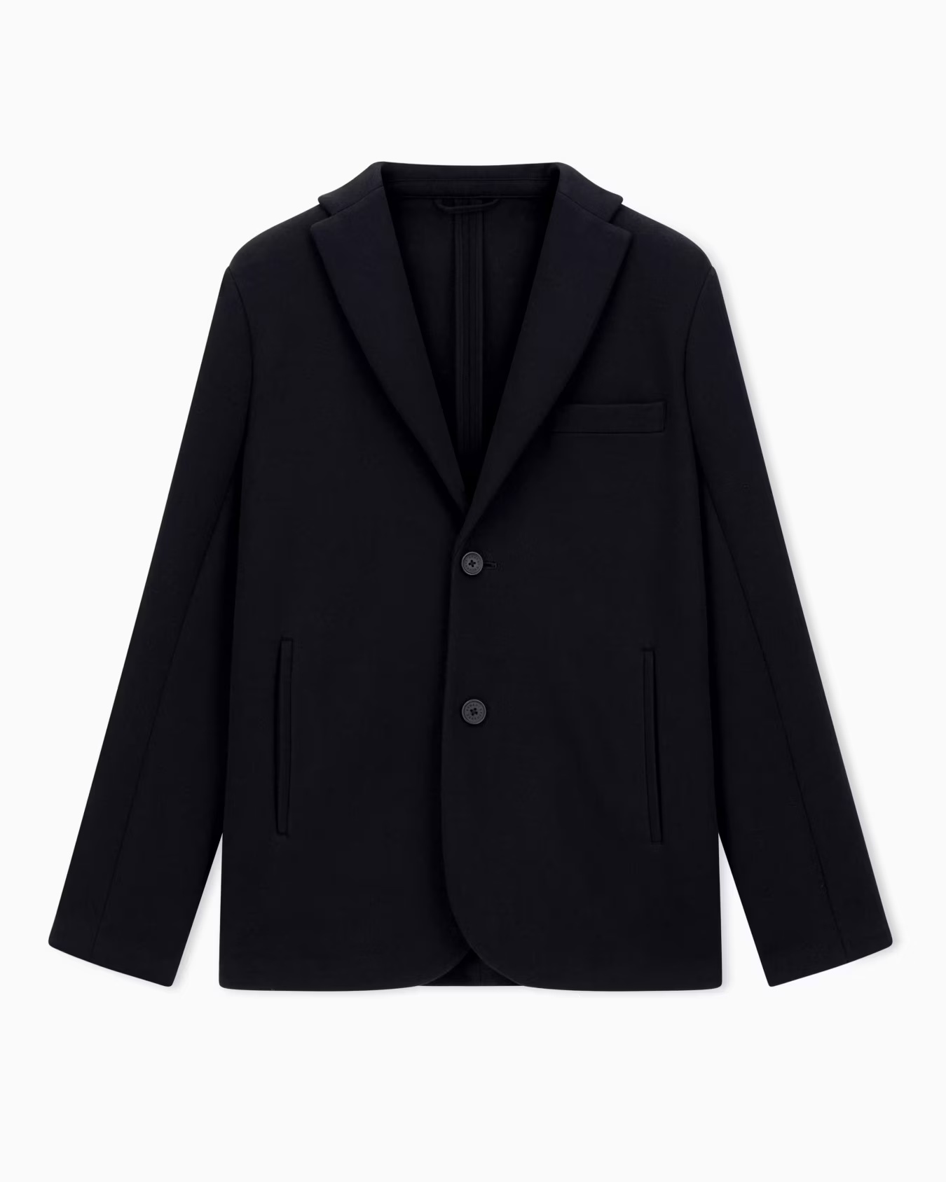 Single-breasted piquet jacket