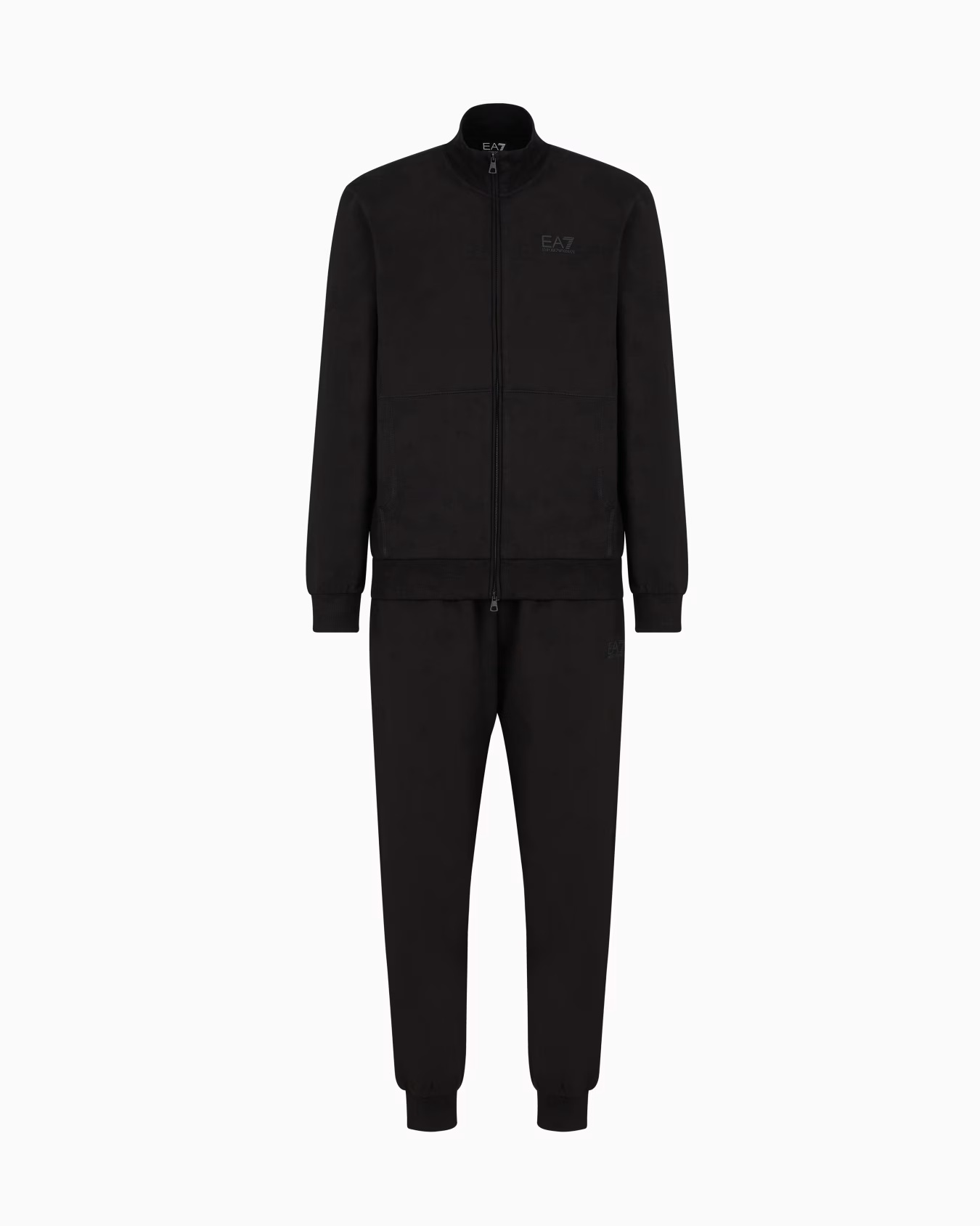Visibility cotton full-zip tracksuit