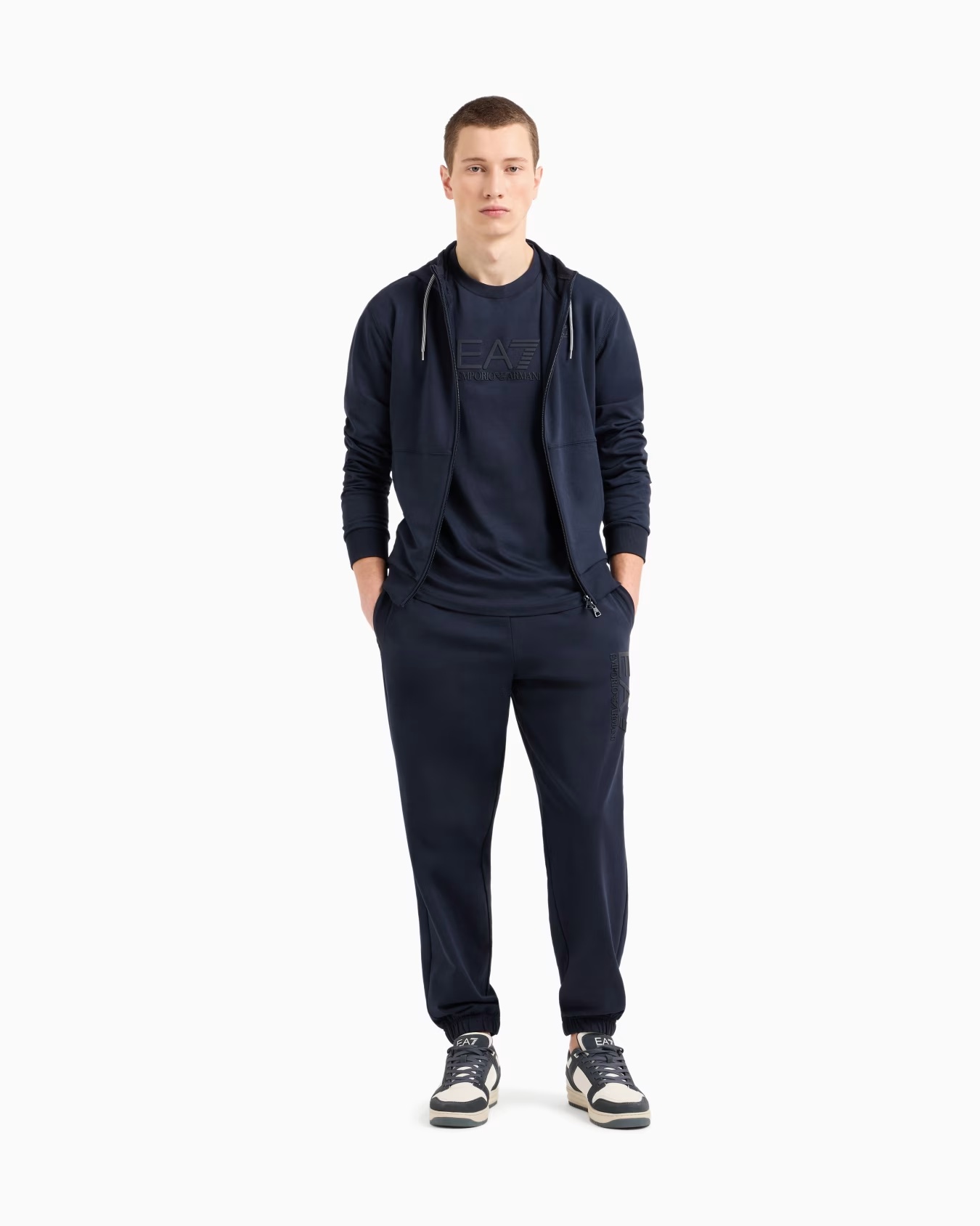Visibility cotton hooded, zip-up sweatshirt 2 Visibility cotton hooded, zip-up sweatshirt