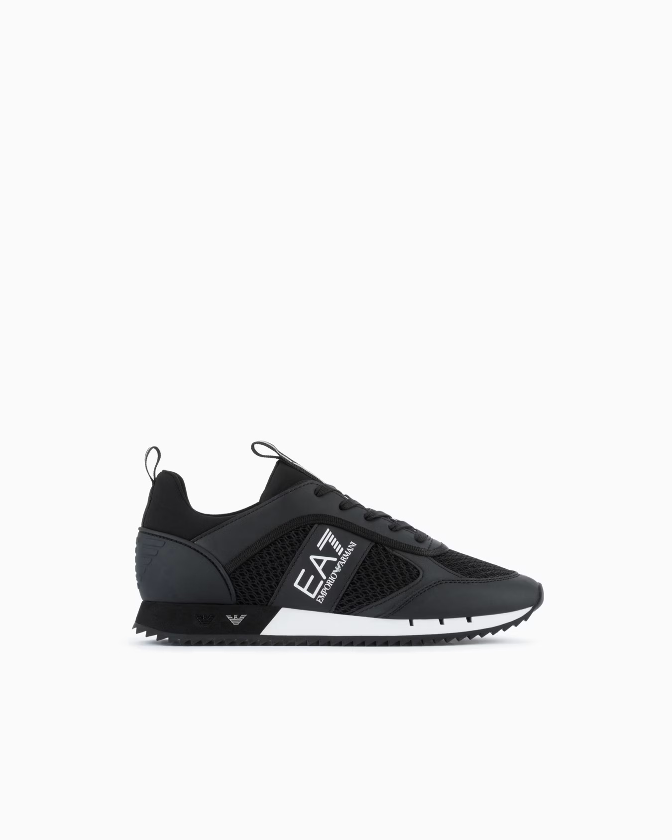 Black and White Carbon Sneakers