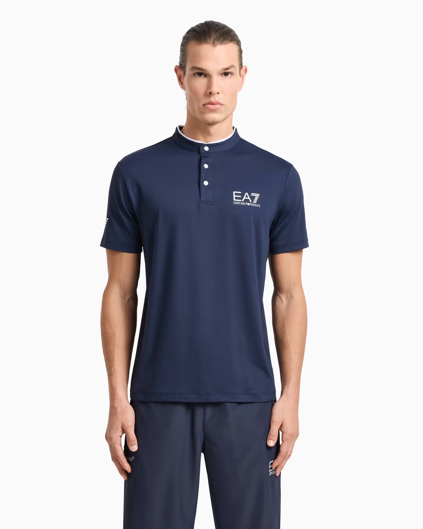 Tennis Pro Henley-collar polo shirt in VENTUS7 technical fabric 4 Tennis Pro Henley-collar polo shirt in VENTUS7 technical fabric