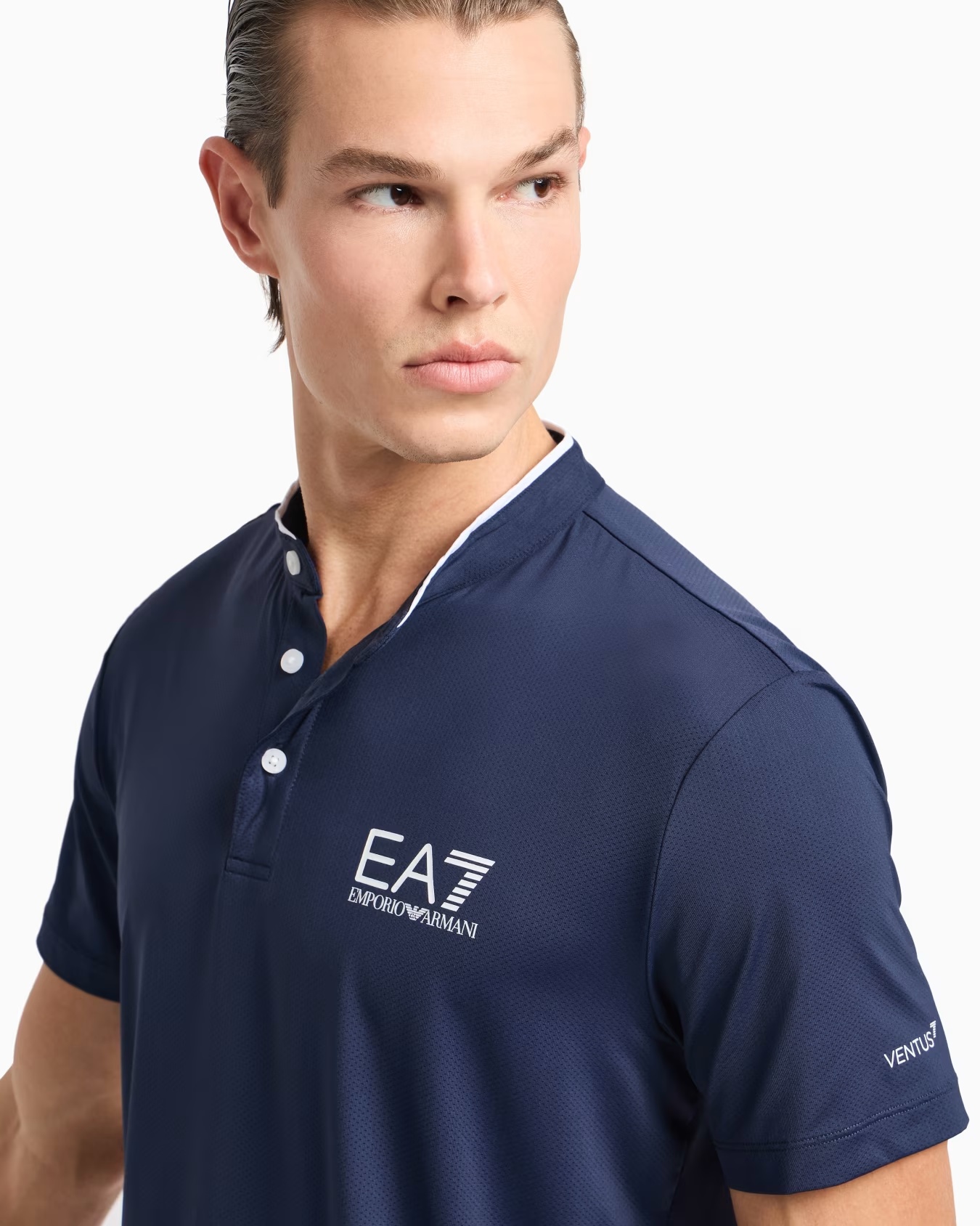 Tennis Pro Henley-collar polo shirt in VENTUS7 technical fabric 5 Tennis Pro Henley-collar polo shirt in VENTUS7 technical fabric
