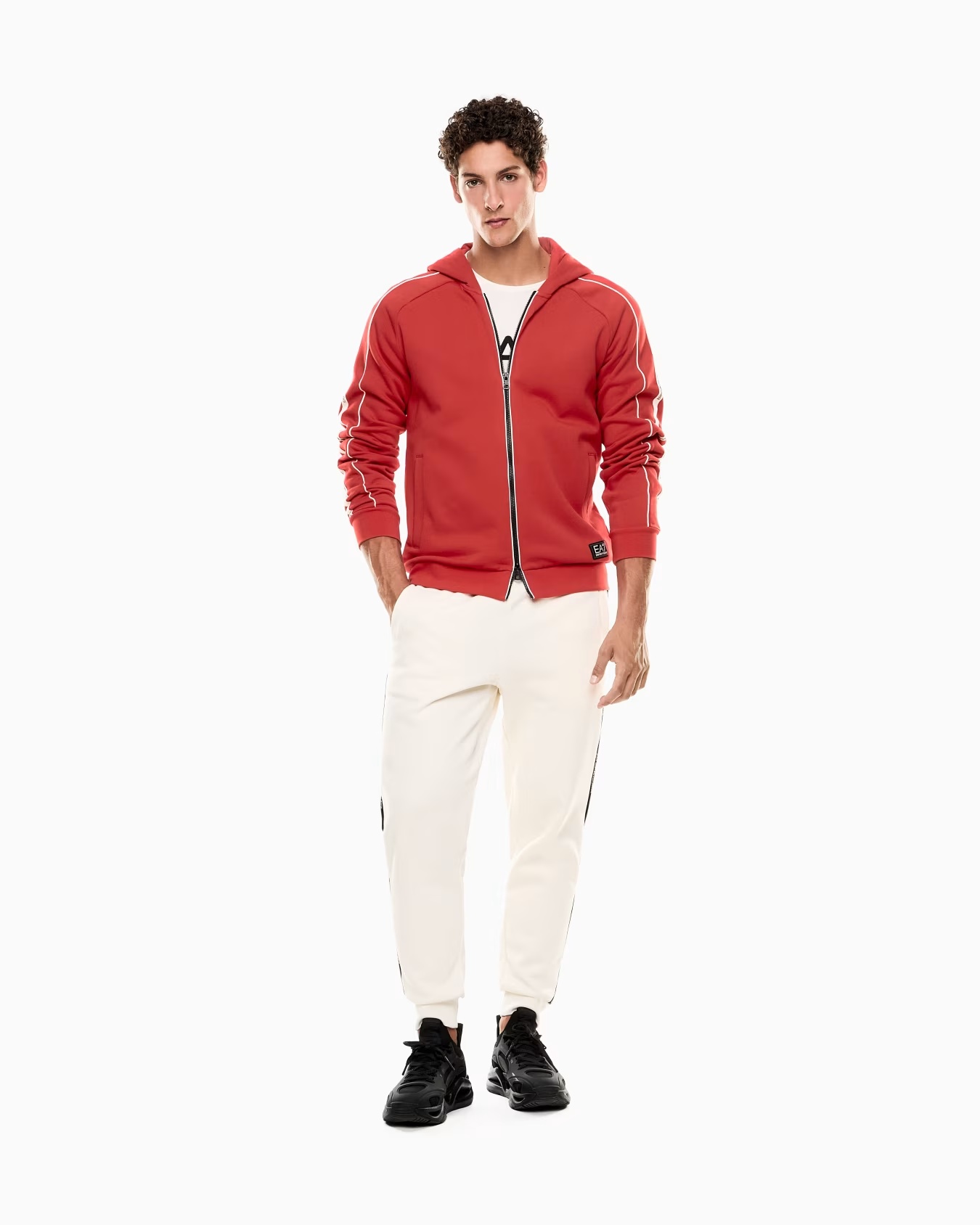 Logo Series cotton-blend hooded zip-up sweatshirt 2 Logo Series cotton-blend hooded zip-up sweatshirt