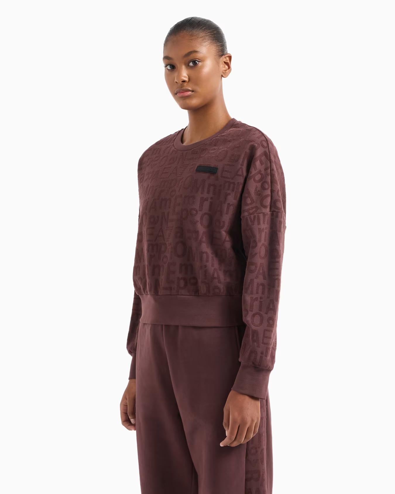 Graphic Series crew-neck sweatshirt in stretch modal and organic cotton 2 Graphic Series crew-neck sweatshirt in stretch modal and organic cotton