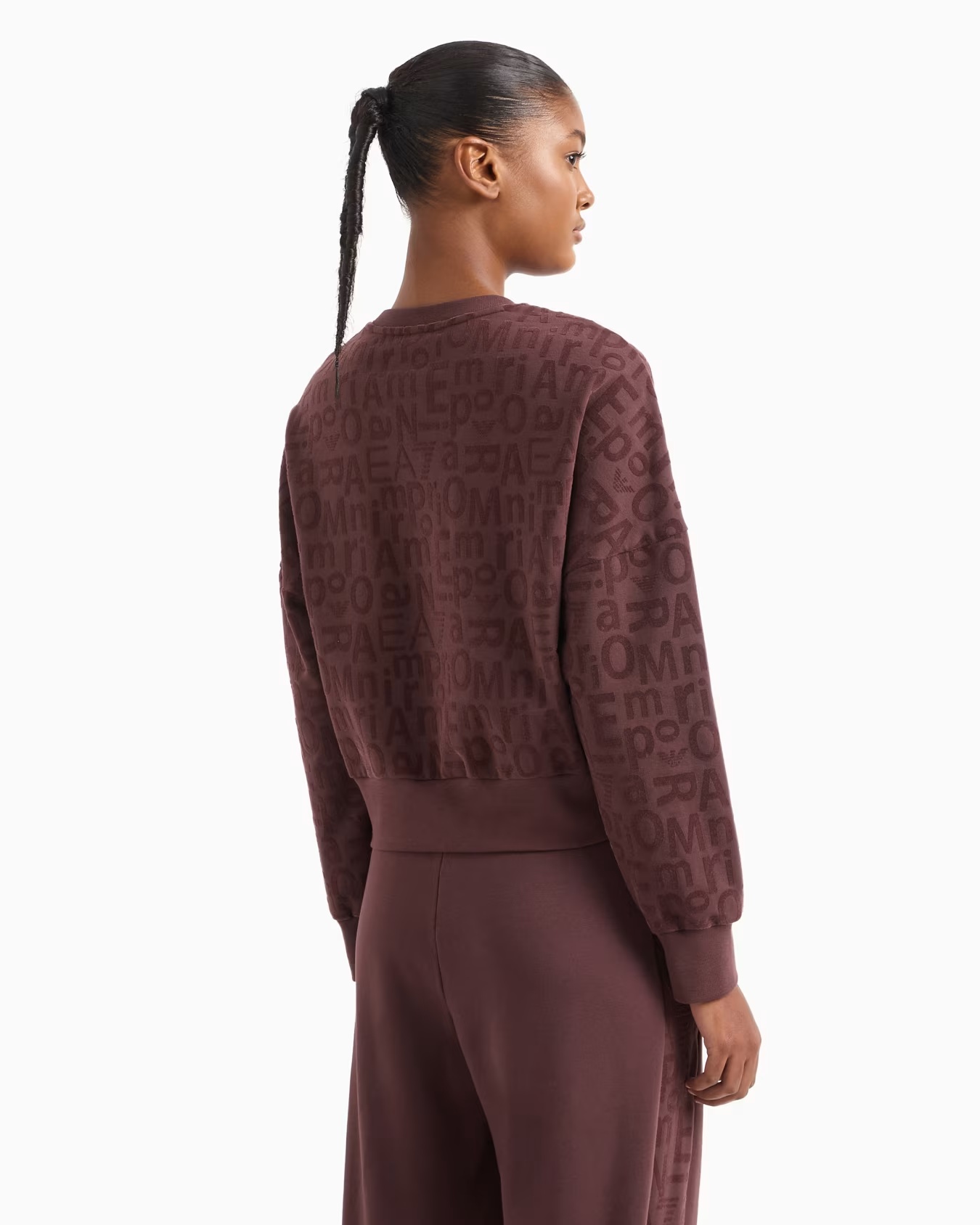 Graphic Series crew-neck sweatshirt in stretch modal and organic cotton 3 Graphic Series crew-neck sweatshirt in stretch modal and organic cotton