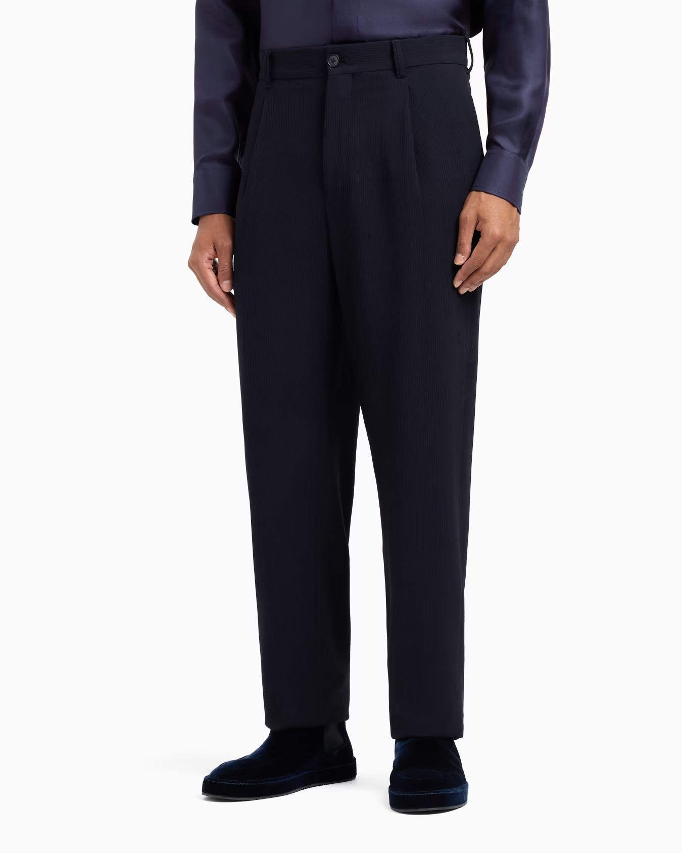 Single-pleat virgin wool trousers 2 Single-pleat virgin wool trousers