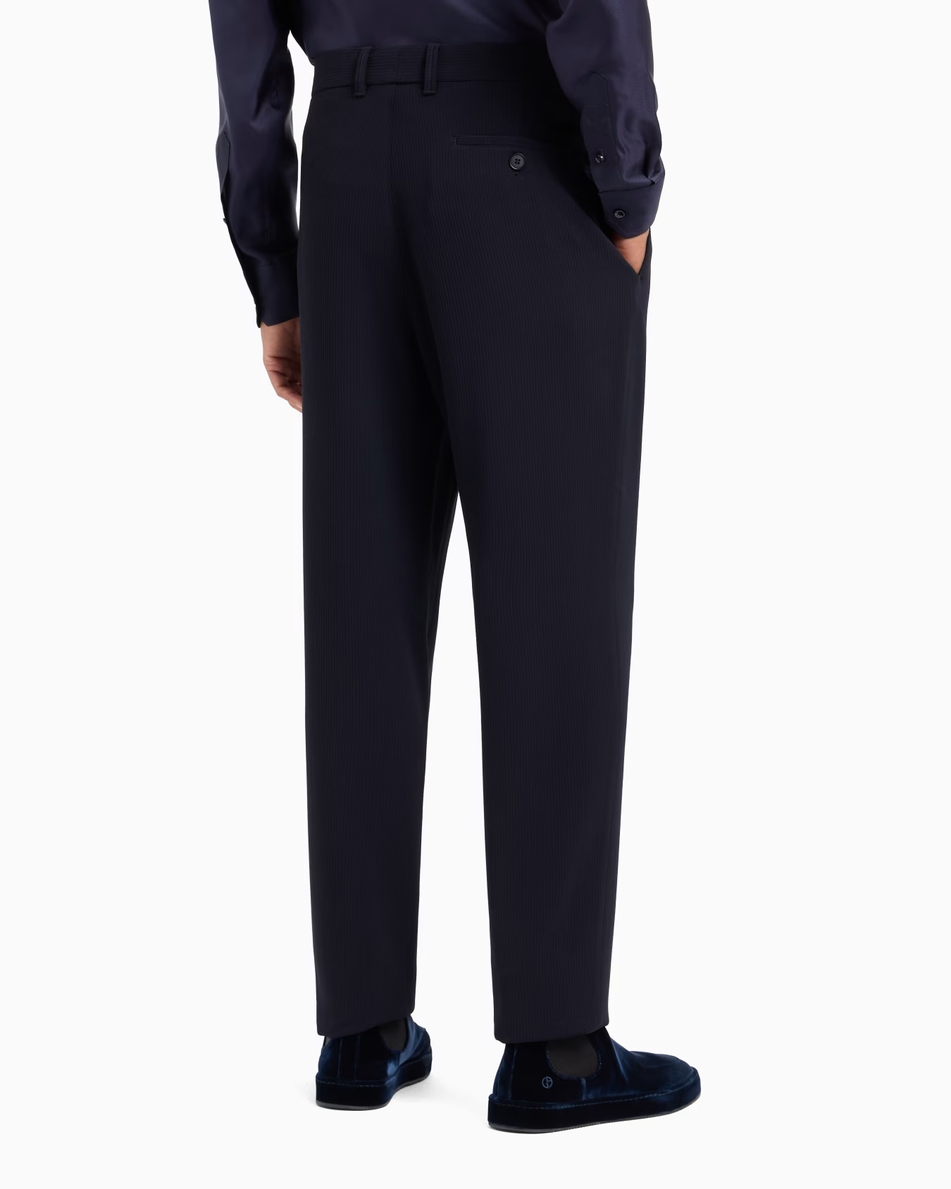 Single-pleat virgin wool trousers 3 Single-pleat virgin wool trousers