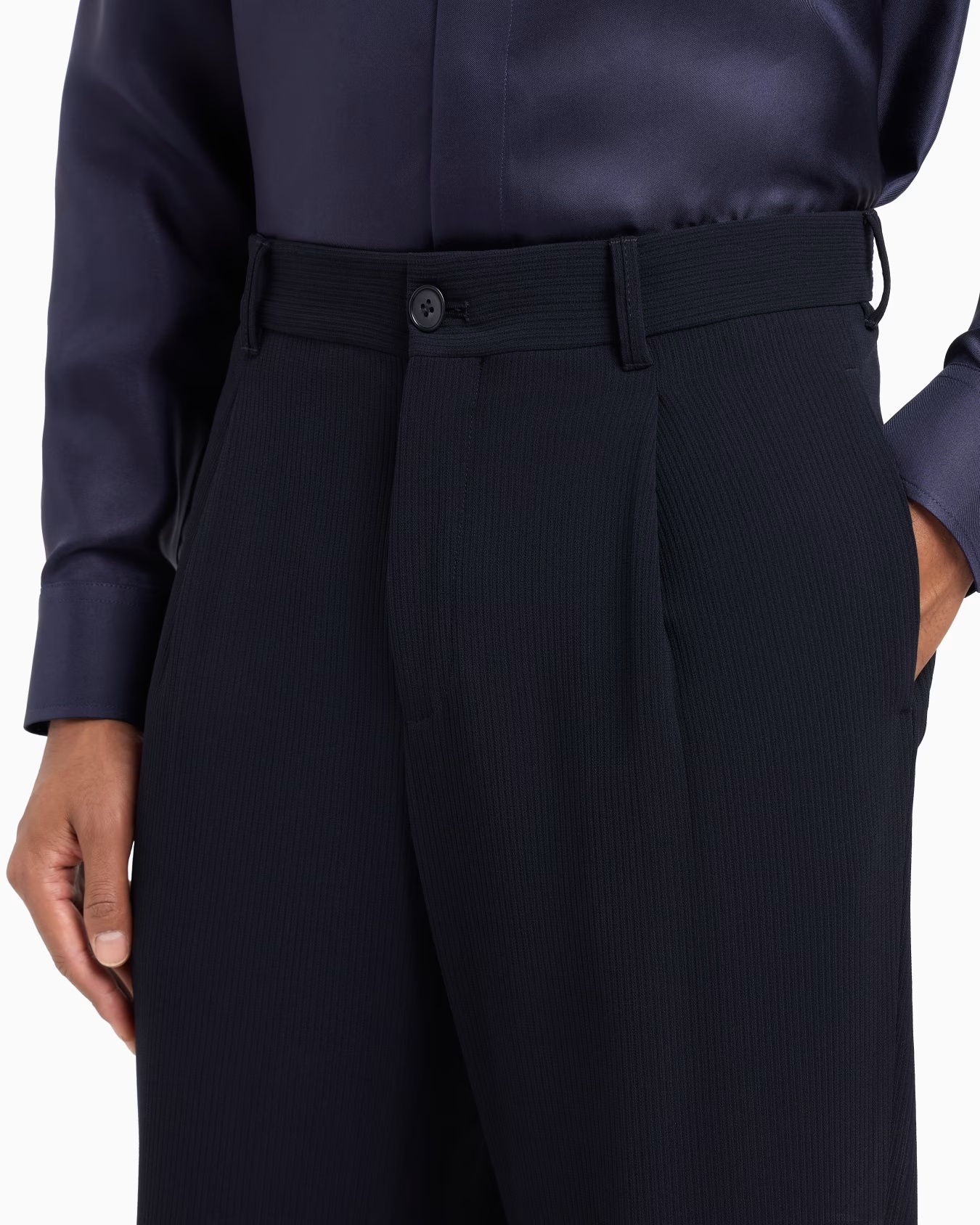 Single-pleat virgin wool trousers 5 Single-pleat virgin wool trousers