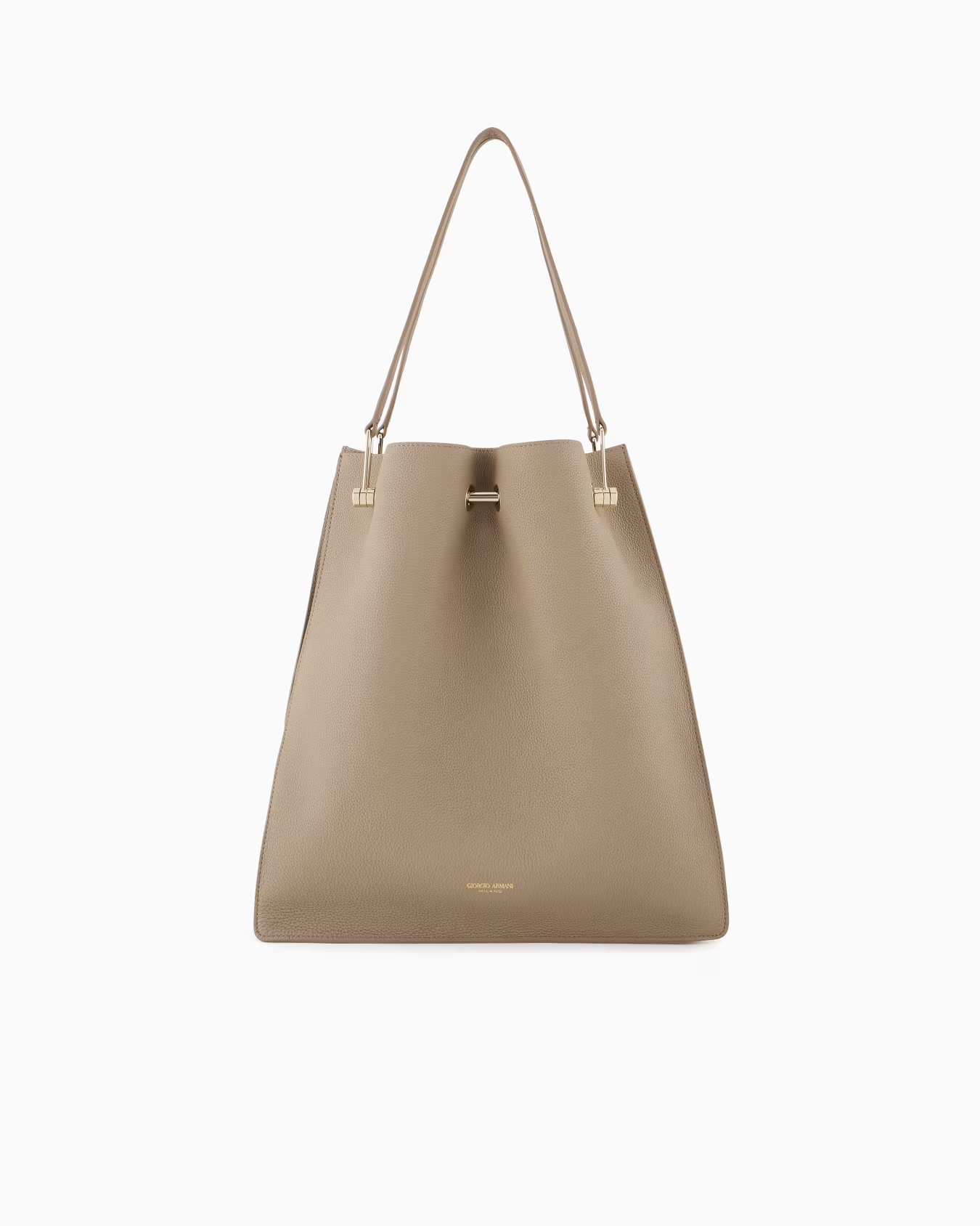 Medium shopper bag in pebbled leather