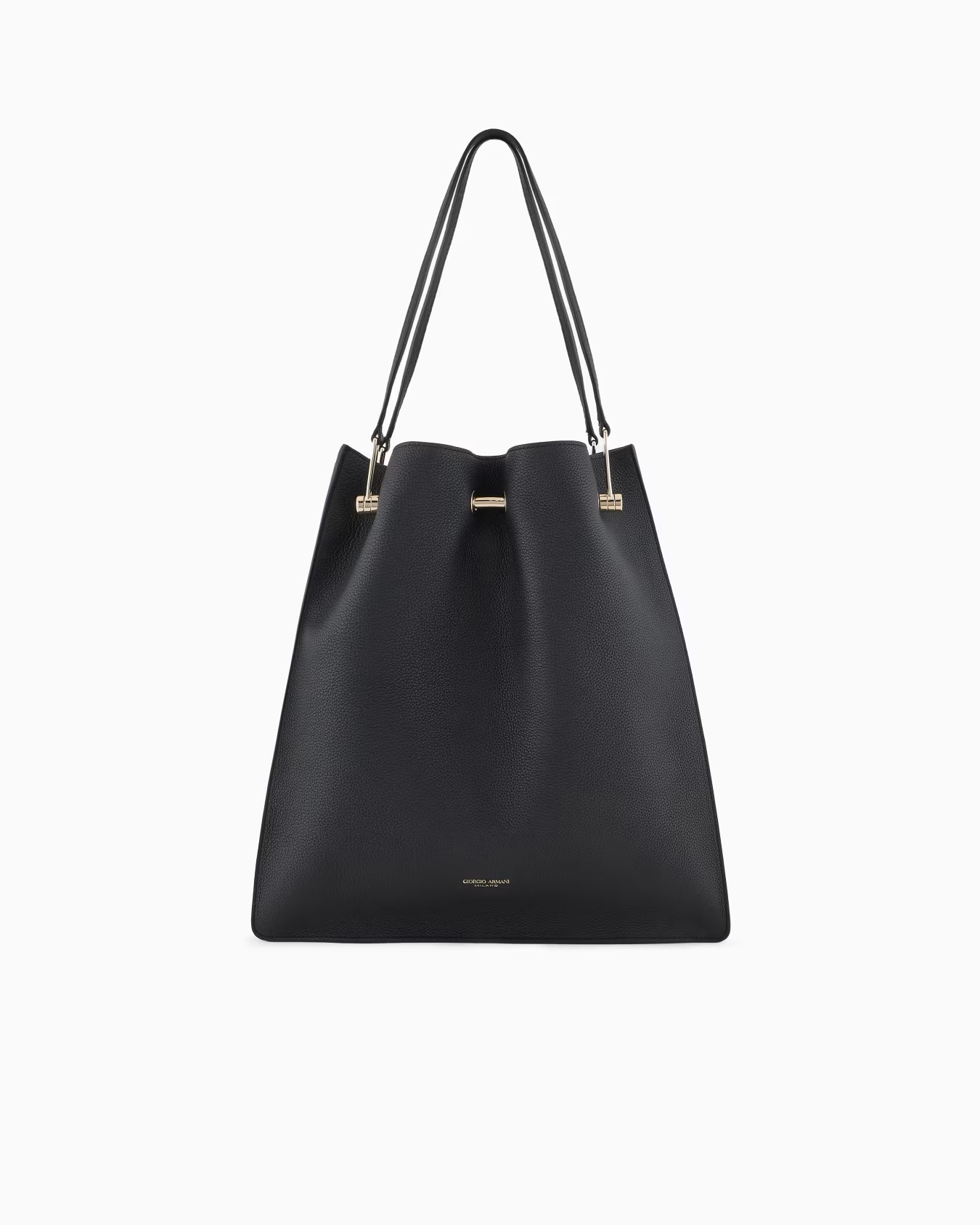 Medium shopper bag in pebbled leather