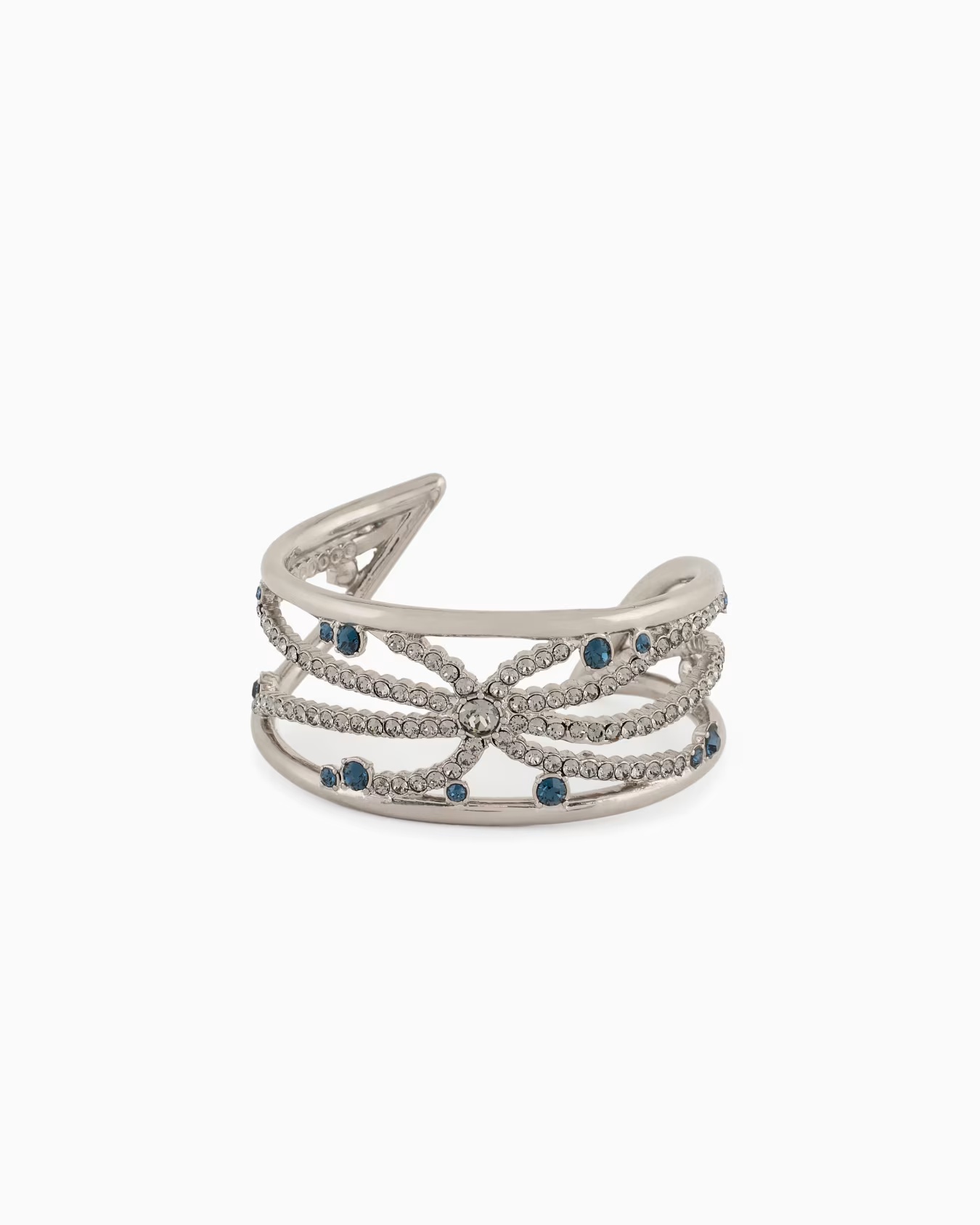 Brass and Swarovski crystal bangle