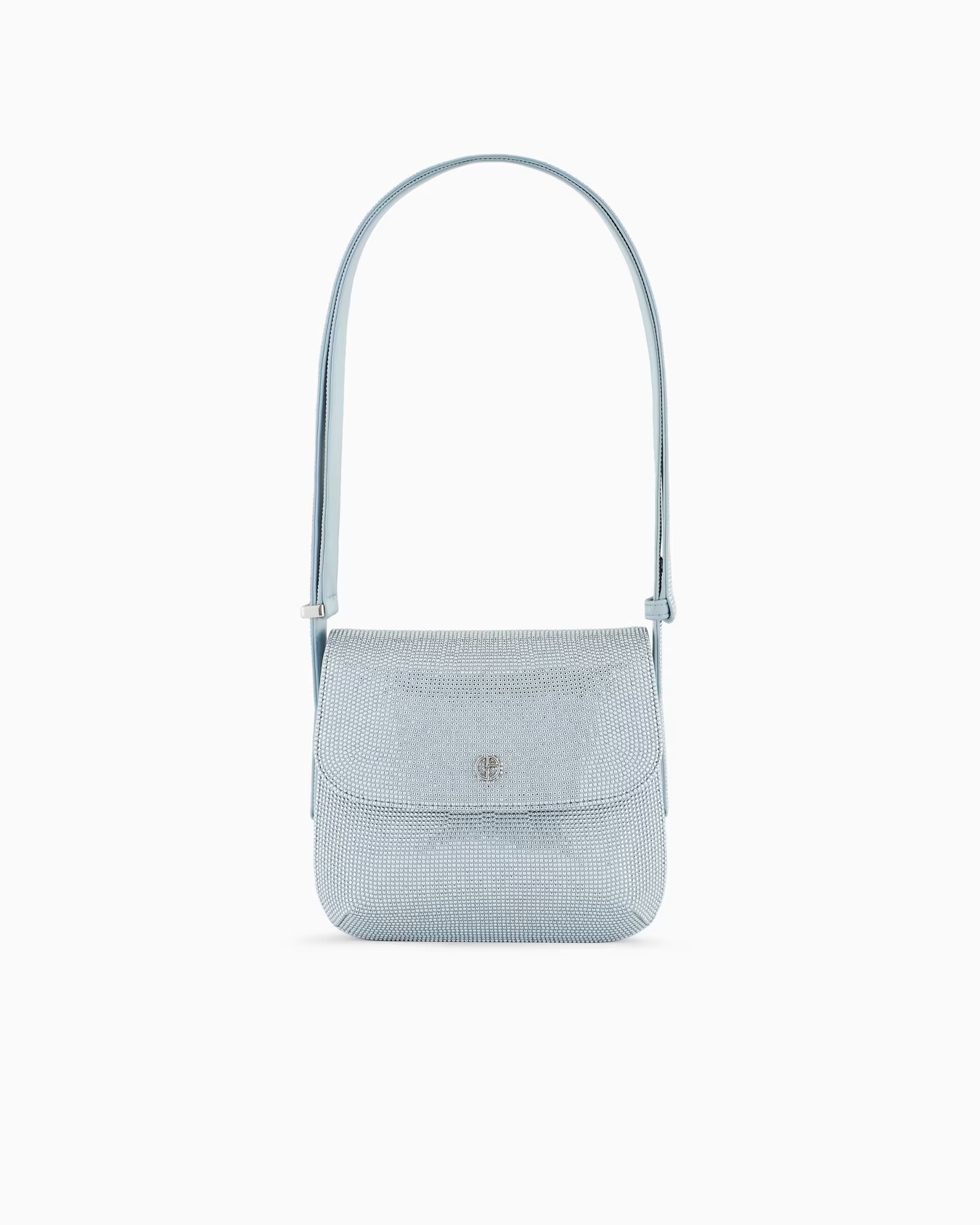 La Prima satin and rhinestone bag