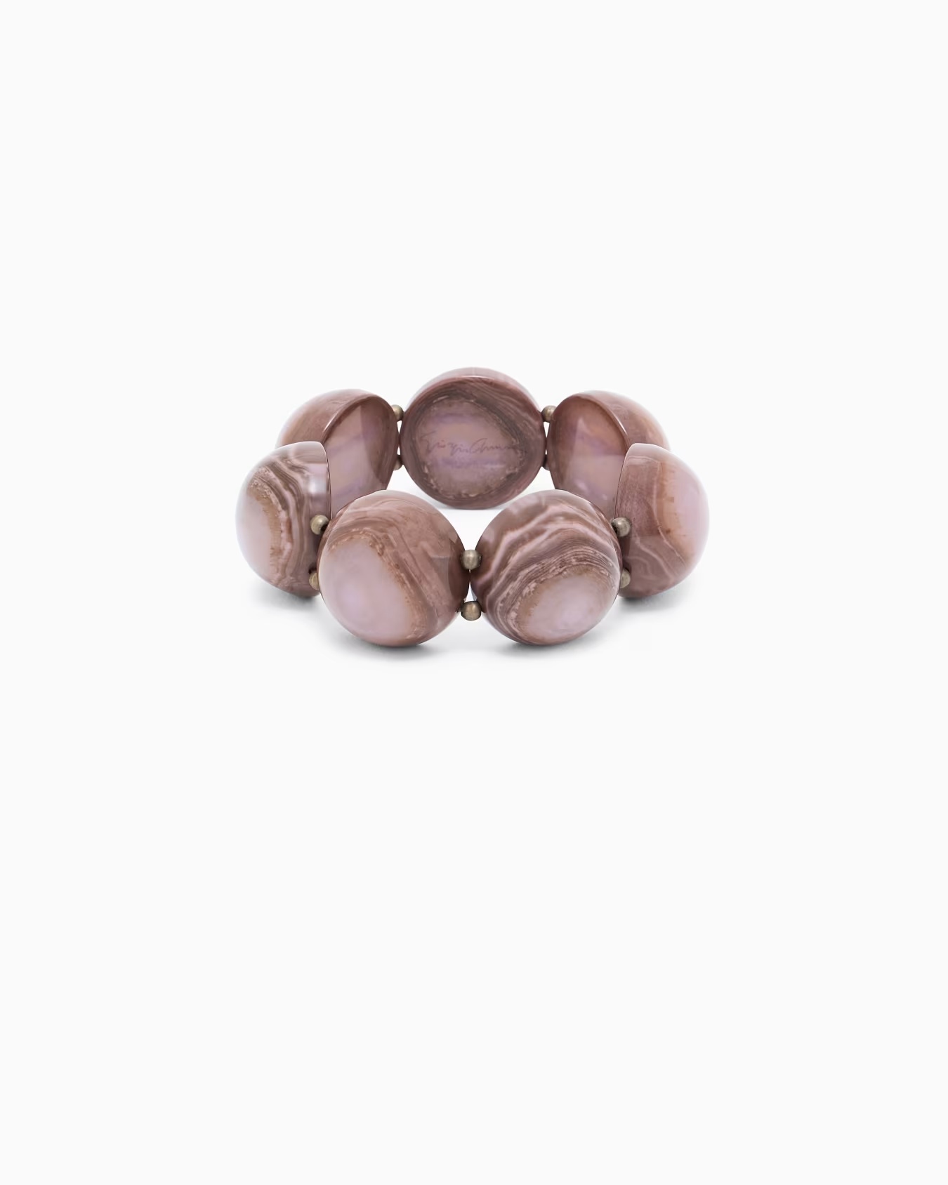 Elasticated bracelet with resin cabochons