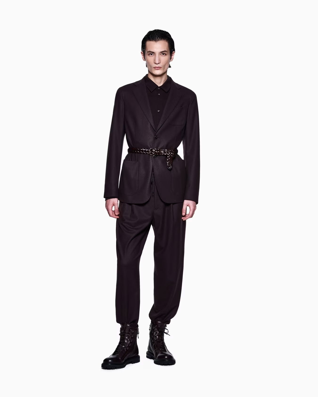 Upton Line single-breasted jacket in stretch cashmere drap 2 Upton Line single-breasted jacket in stretch cashmere drap