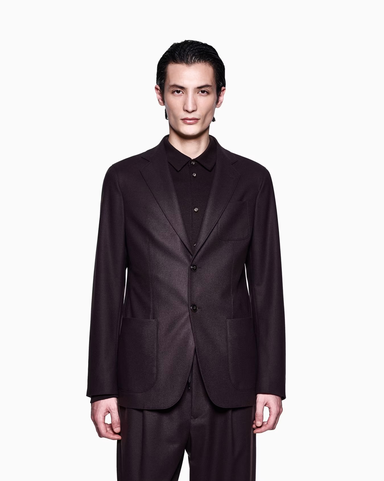 Upton Line single-breasted jacket in stretch cashmere drap 4 Upton Line single-breasted jacket in stretch cashmere drap