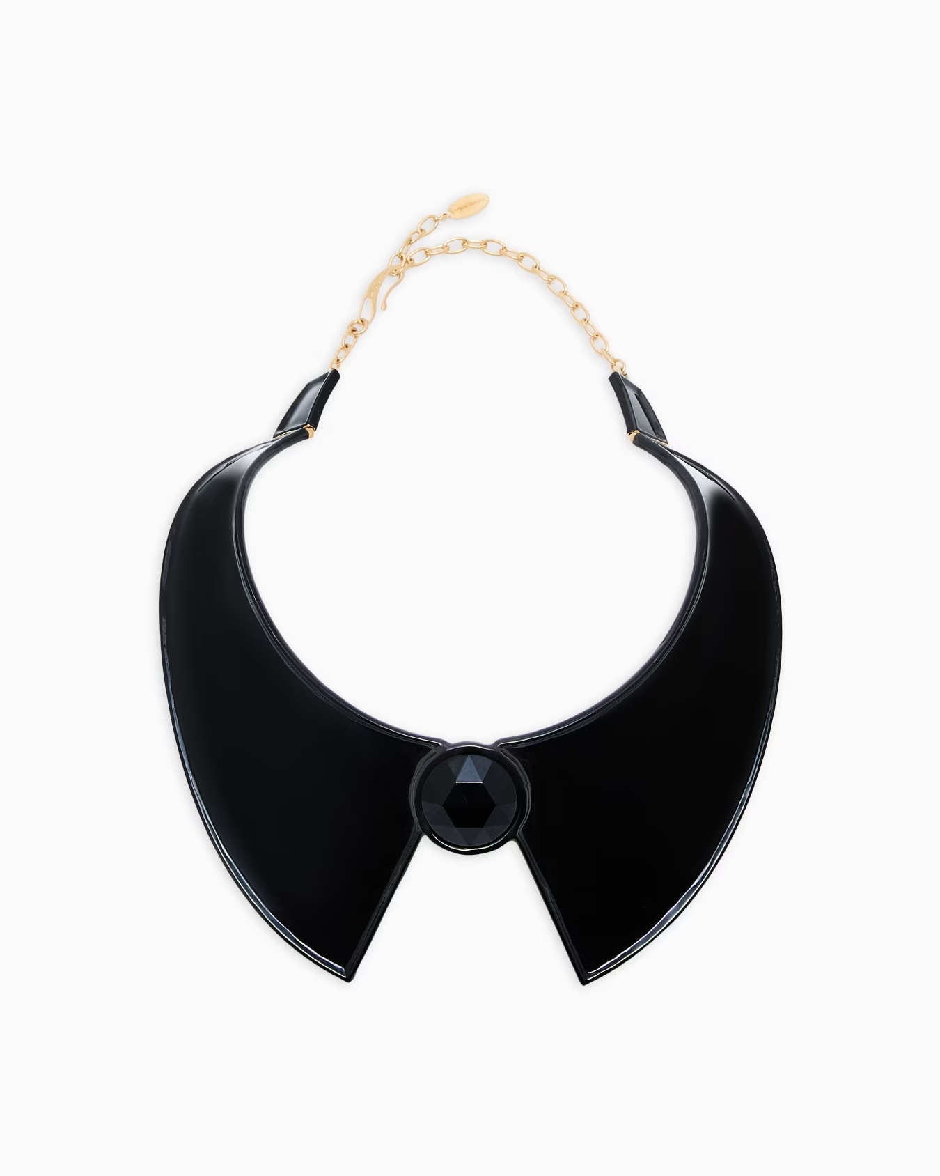 Enamelled brass choker necklace