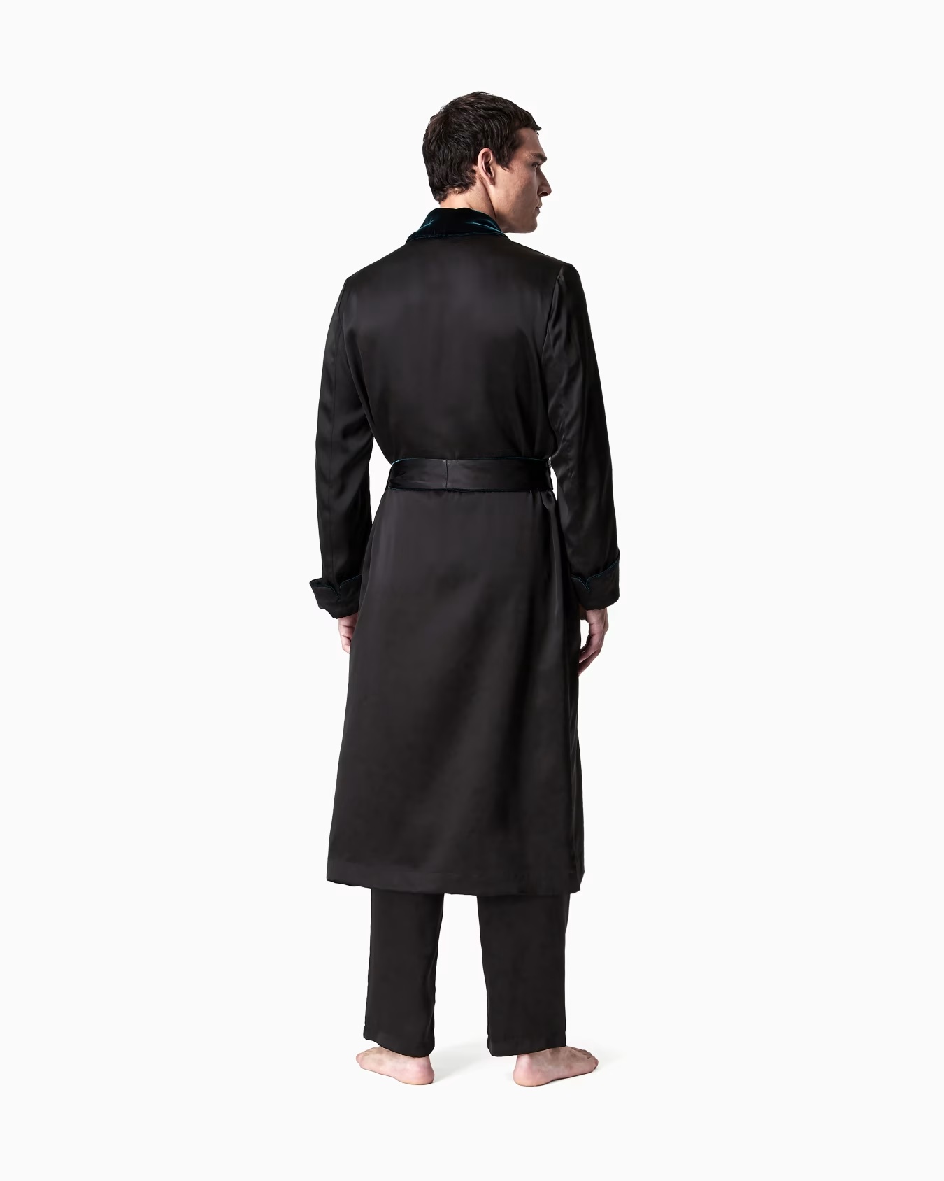Monogrammed silk dressing gown 3 Monogrammed silk dressing gown
