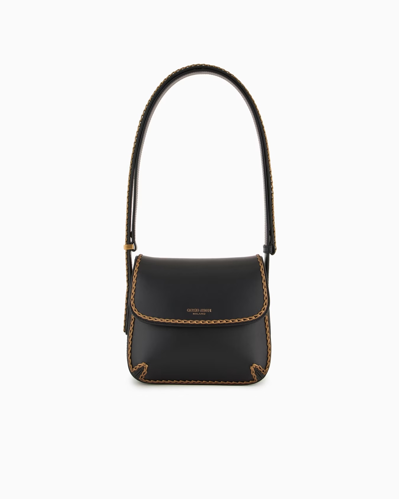 La Prima leather bag with threading