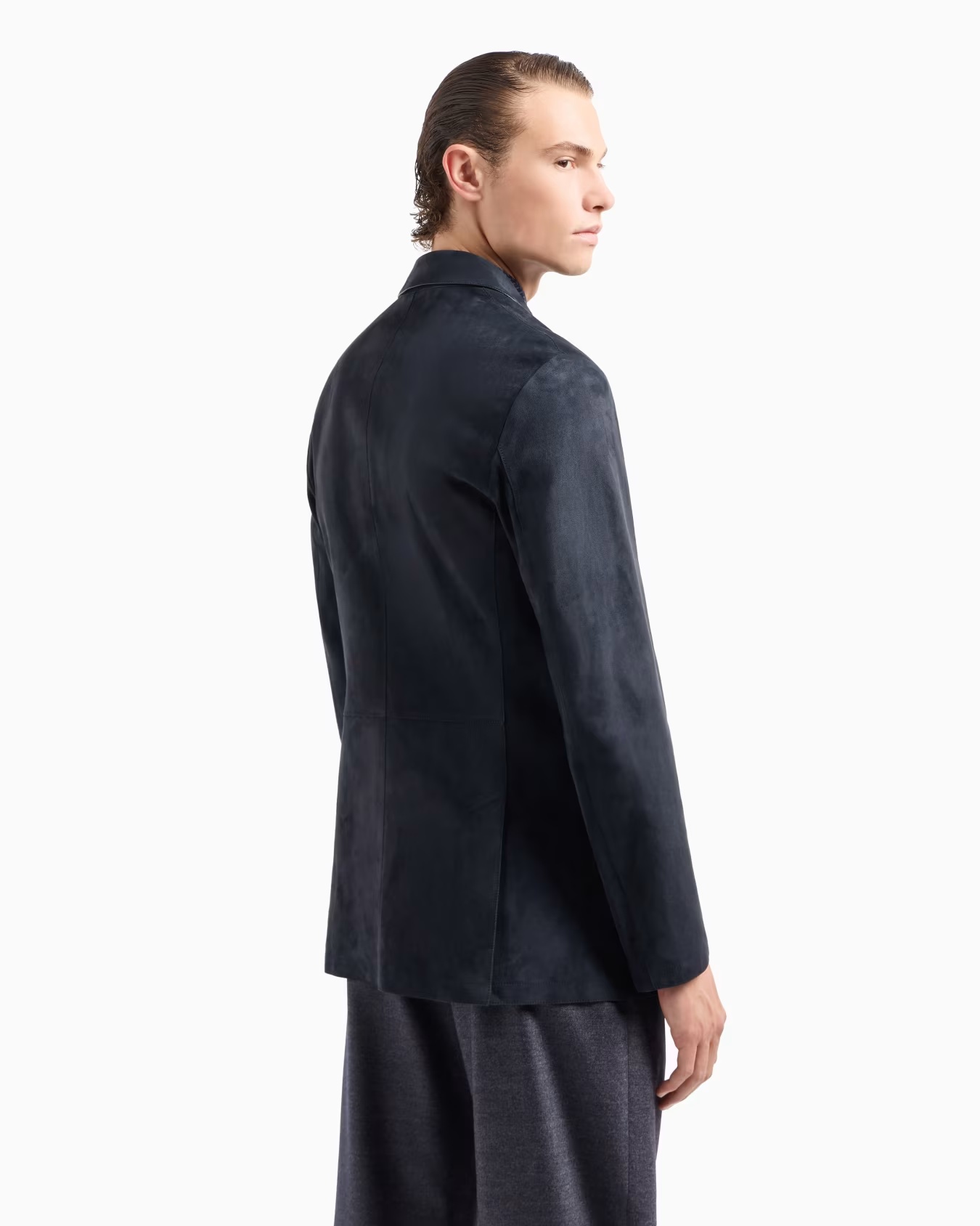 Single-breasted jacket in suede 3 Single-breasted jacket in suede