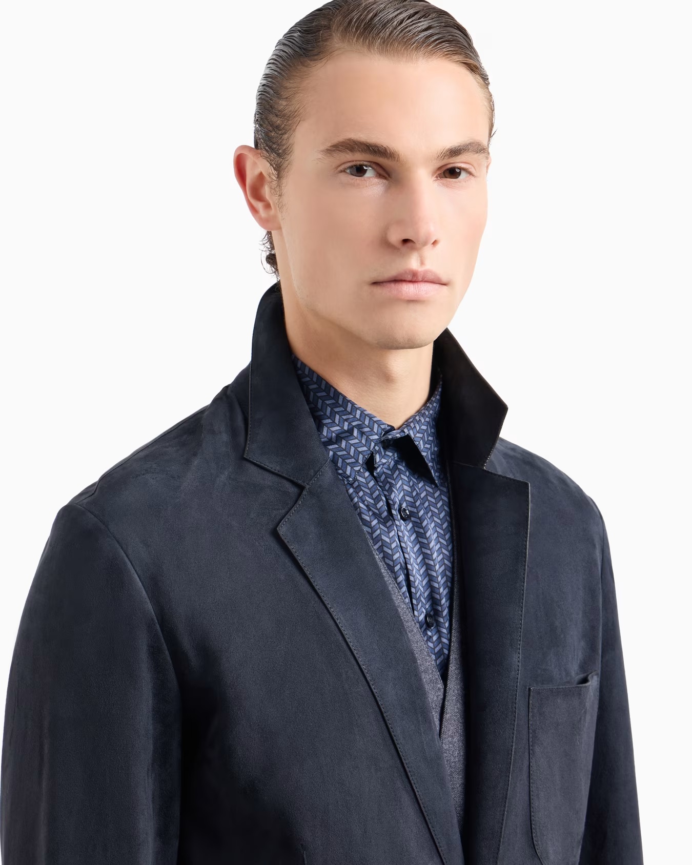 Single-breasted jacket in suede 5 Single-breasted jacket in suede