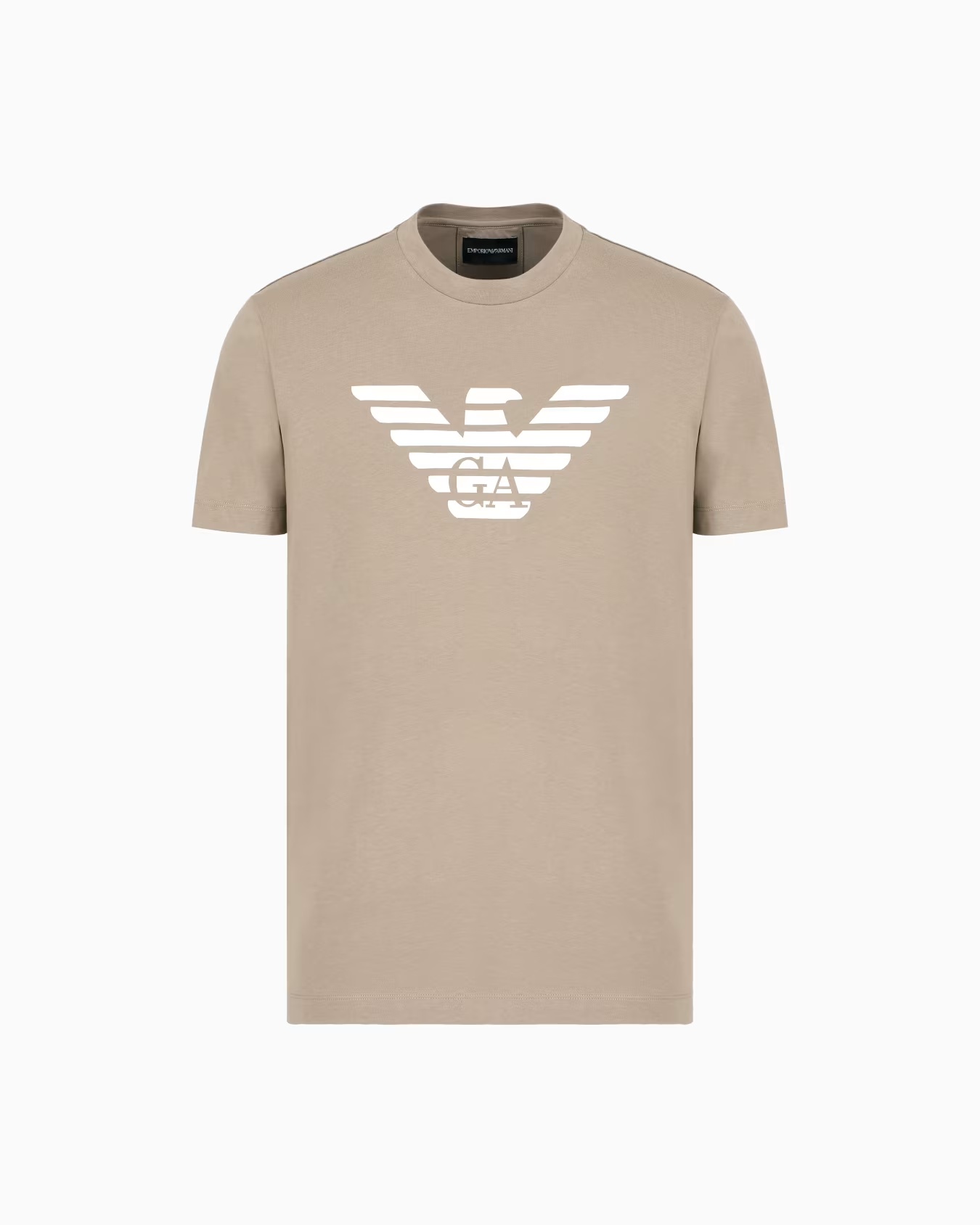 Pima-jersey T-shirt with logo print