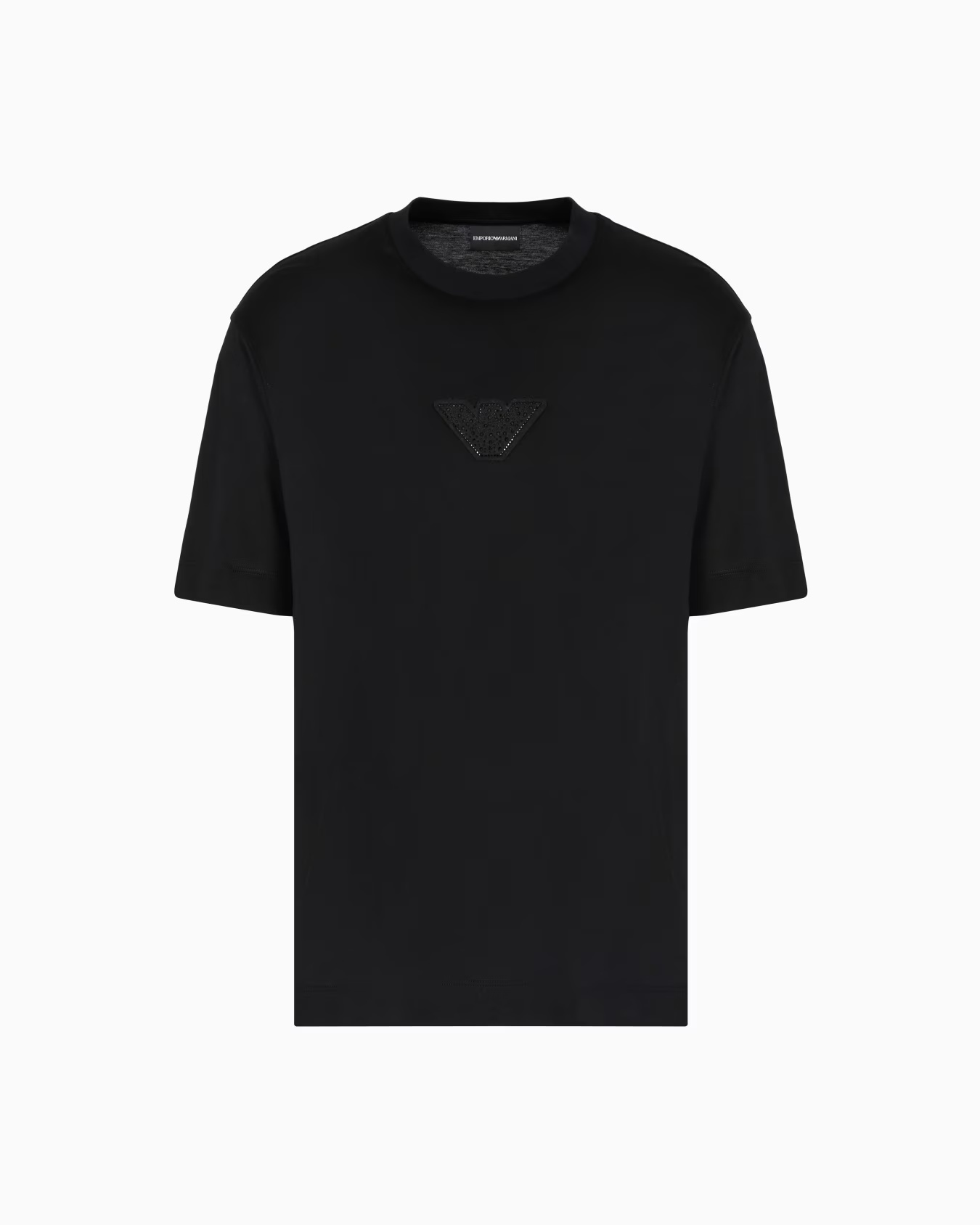 ASV Clubwear T-shirt in a Lyocell blend jersey with an eagle patch and rhinestones